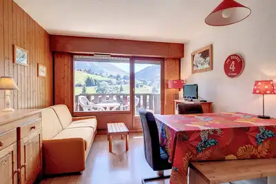 Image de Appartement cosy 4/6 pers. avec balcon sud et wifi à La Clusaz