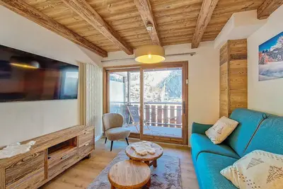 Image de Appartement 8 pers rénové, 2 ch, accepte animaux, garage - La Clusaz