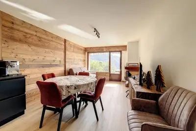Image de La Clusaz: Appartement 6 pers, 2 chambres, balcon, garage