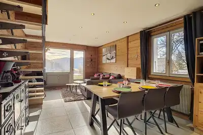 Image de La Clusaz : Appartement 6 pers, Mezzanine, Terrasse Sud