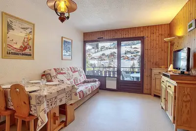 Image de Studio cosy La Clusaz avec balcon et garage