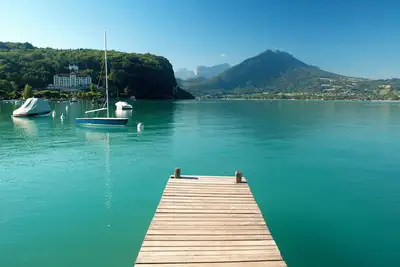 Image de Lovely gated family house, steps from Lake Annecy in Menthon-Saint-Bernard.