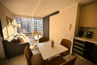 Image de Hom | Moderno y Comodo Depto 2d2b 4pax en Santiago