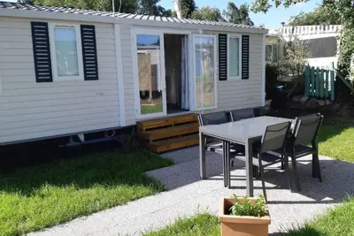 Image de Mobilhome Ă la mer pour 4 pers. en Baie du Mt St Michel -50-Jullouville