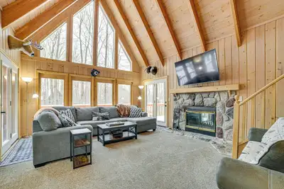 Image de < 1 Mi to Nubs Nob Ski: Cabin w/ Sauna & Deck!