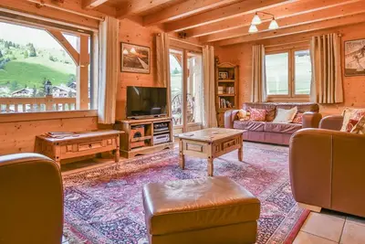 Image de Chalet mitoyen luxe 5 chambres, ski aux pieds, proche commerces