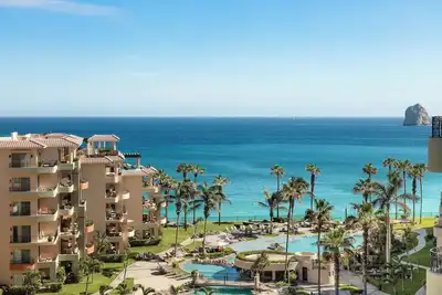 Spectacular Top Floor Ocean Views at 5 Star Deluxe Resort on swimmable Medano Beach!