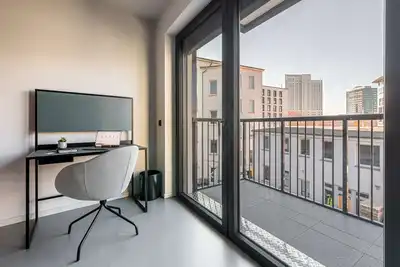 Arbio I Yuma Studio M Balcony Leipzig Hauptbahnhof