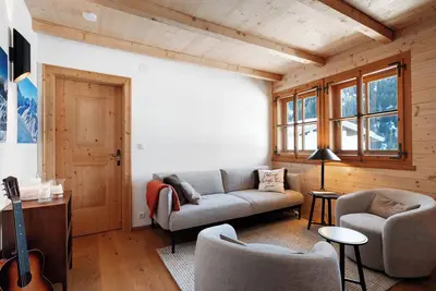 Image de Appartement \"Steinbock\" avec vue sur les montagnes, balcon et Wi-Fi
