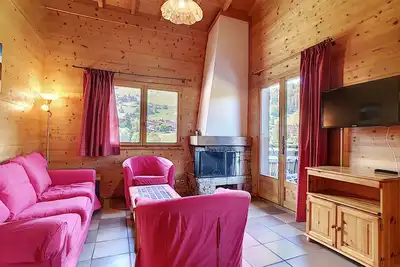 Image de Demi-chalet à La Clusaz, 6 pers, cheminée, parking, wifi