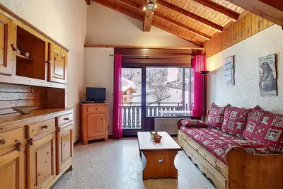 Image de La Clusaz: Apt pour 8 pers, 2 chambres, parking, wifi, animaux