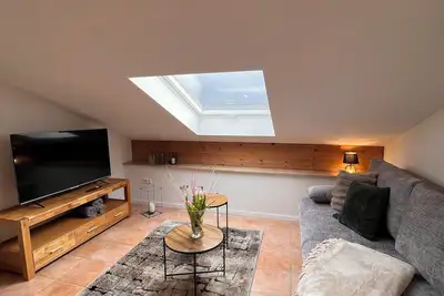 New renovated vacation apartment \"Am Alten Garten\" in a quiet location with a view of the Alps!