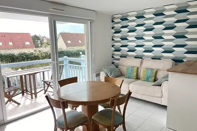 Image de Studio lumineux près plage, animaux admis, parking privé