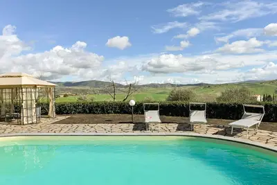 Image de Maison de vacances privée avec Wifi, piscine privée, Tv, patio, vue panoramique, parking