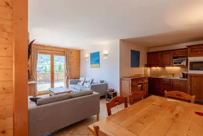Image de Appartement chaleureux 4 pièces, 6 pers, terrasse sud, Méribel