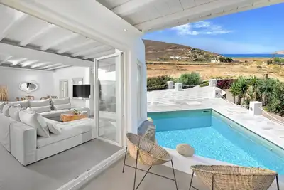 Image de Exclusive Mykonos Villa | Villa Ilios | 5 Bedrooms | Spacious Furnished Sun Terrace | Private Pool | Prime Location | Parking Area | Ftelia