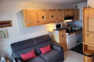 Image de Warmes Studio von 21 m2 fĂĽr 4 Personen mit Savoyard Ambiente