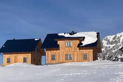 Image de Cabane \"Tauplitzalm\" avec vue sur les montagnes, jardin privé et Wi-Fi