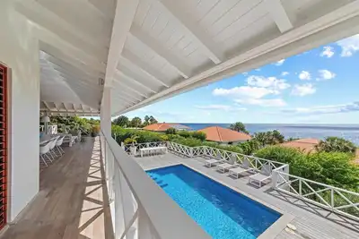 Image de Luxury villa with private pool and sea view, 100 m from the beach
