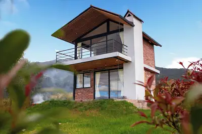 Image de Exclusive Cabaña del Sol with a view of San Pablo Lake and Imbabura Volcano.
