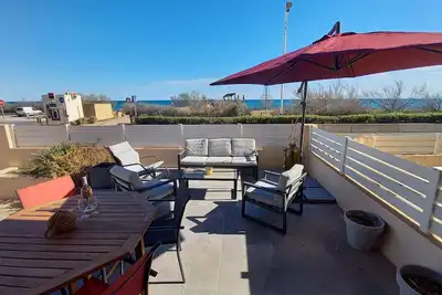 Image de Appartement 2 pièces climatisé 3 couchages, Belle Terrasse Vue Mer à Portiragnes plage