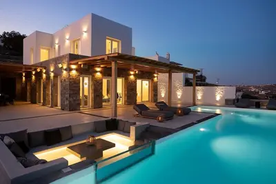 Image de 6 bedroom luxury Mykonos Villa Genesis near the sea and Mykonos town