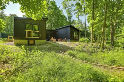 Image de 8 Mi to Sleeping Bear Dunes: Creekside Cabin