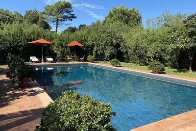 Image de Maison de vacances privée avec climatisation, Wifi, piscine privée, sauna, Tv, patio, parking