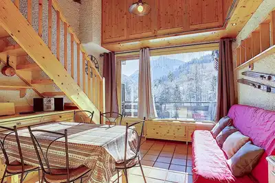 Image de Duplex pour 6 à La Clusaz, animaux admis, parking