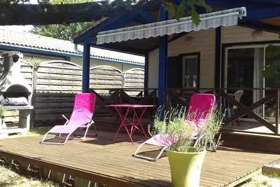Image de Chalet proche Mimizan Plage, tout équipé et climatisé pour 5 personnes maxi.