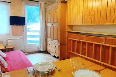 Image de Studio au pied des pistes, idéal pour 4, bien équipé, balcon