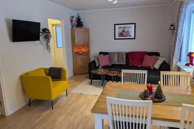 Nice renovated cottage only 120 meters from the Vindel River in Lapland.