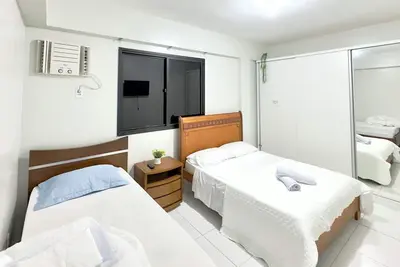 Image de Morro Guarapari Beach, 20m from the seafront, air conditioning, wifi, covered garage, elevator