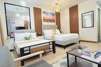 Cozy 1-bedroom condo with Ac, WiFi in wonderful Trece Martires