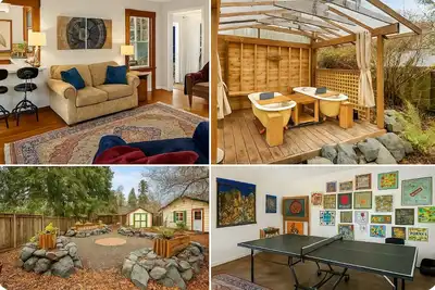 Image de Cozy Cottage Retreat w/ Open Air Bath house, one minute walk to Squaxin Park