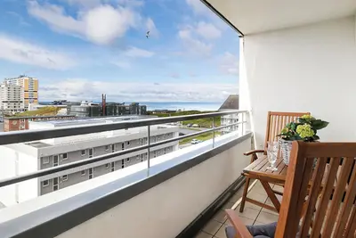 Image de Bright apartment above the rooftops of Westerland with sea view