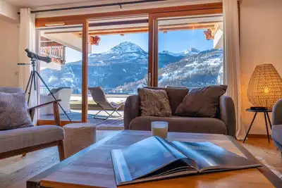 Image de Appartement, Luxe, Serre Chevalier, 10 pers, 4 chambres, 4 Sdb, terrasse de 250m2.