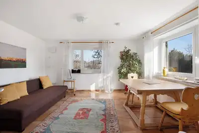 Image de Appartement \"Birkethof Teichblick\" avec vue sur les montagnes, terrasse privée et Wi-Fi