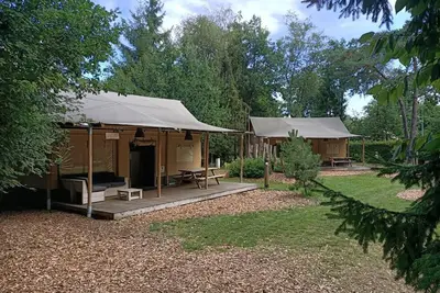 Image de Glampingtent for 5 persons, with kitchen and bathroom