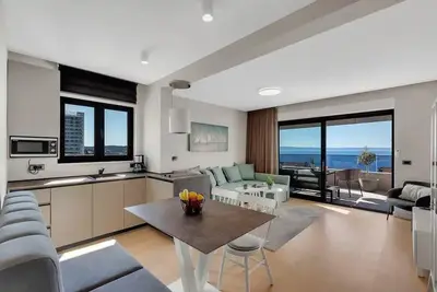 Image de Appartement de vacances Makarska pour 1 - 6 personnes avec 2 chambres à coucher - Logement de vacanc