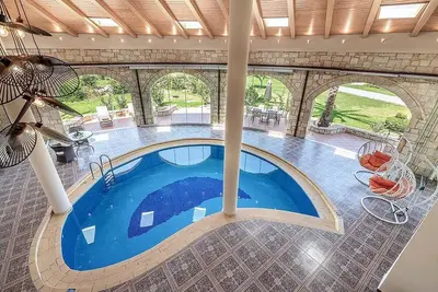 Villas Platanias   3 bedroom villa with indoor pool