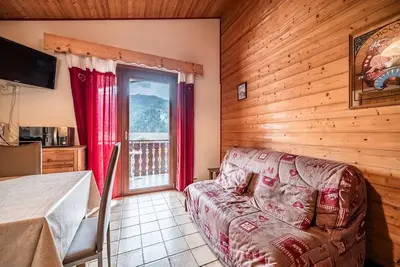 Image de Appartement 'Le Chamois D'Argent - 6-7 Pers' avec vue sur la montagne, balcon et Wi-Fi
