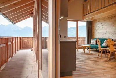 Image de Appartement 'Peintnerhof Gasteig' avec vue sur la montagne, terrasse partagée et Wi-Fi