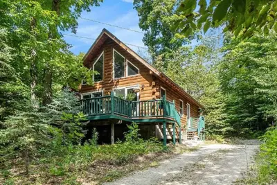 Image de Log cabin, Schuss Mtn, solo stove, fireplace