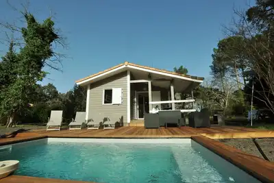 Cabane de l étang 5 pers. piscine privative /clim