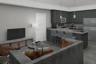Image de Charming 1-bedroom apartment with full kitchen and modern conveniences.