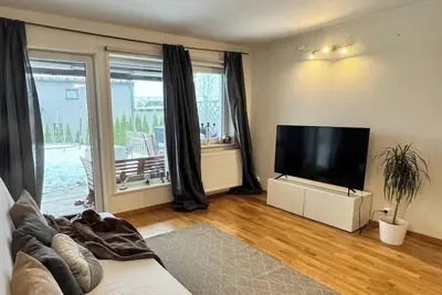 Image de Apartment near Oslo, Drammen, and a lake