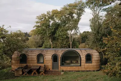 Image de Petite maison \"Stall Und Sterne - Großer Wagen\" avec terrasse privée, jardin partagé et Wi-Fi