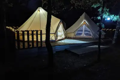 Image de Double Tentes Pour 4 Personnes Au CĹ’UR De La Nature! Espace Erica