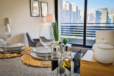 Image de Hom I Depto 3pax Terraza Cerca Metro ParqueAlmagro